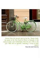 Produktbild: Extracts from the Journals Kept by the REV. Thomas Smith, Late Pastor of the First Church of Christ