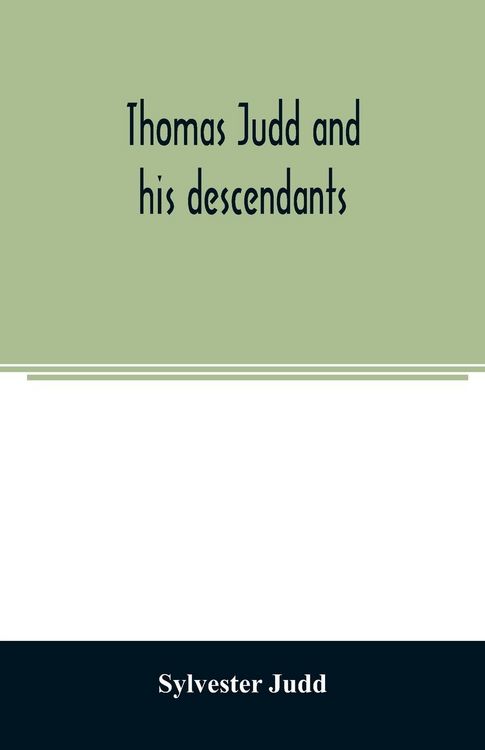 Produktbild: Thomas Judd and his descendants