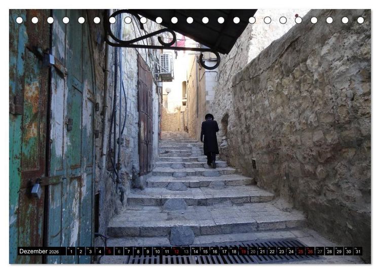 Produktbild: Jerusalem - die Goldene Stadt (Tischkalender 2026 DIN A5 quer), CALVENDO Monatskalender