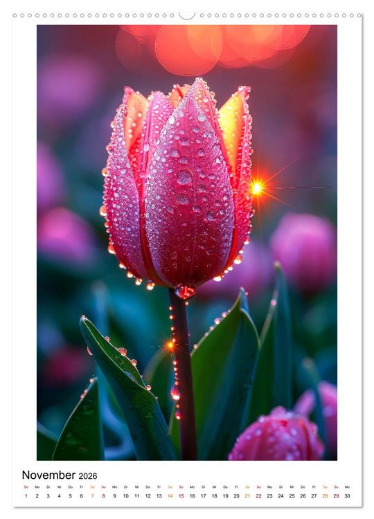 Produktbild: Bl&uuml;ten traumhaft (hochwertiger Premium Wandkalender 2026 DIN A2 hoch), Kunstdruck in Hochglanz