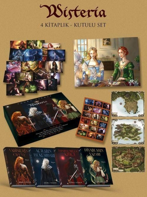 Produktbild: Wisteria Serisi 4 Kitap Ciltli, Hediyeli Kutu