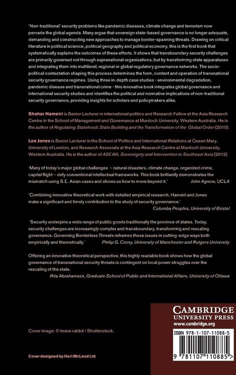 Produktbild: Governing Borderless Threats