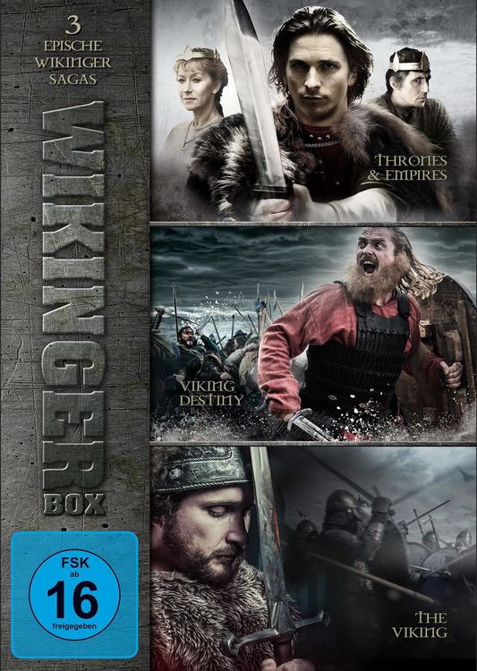 Produktbild: Wikinger Box - Drei epische Wikinger Sagas - Thrones & Empires, Viking Destiny, The Viking [3 DVDs]