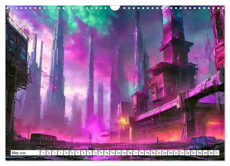 Produktbild: Braun, W: Bizarre Poetry of Doom (Wall Calendar 2026 DIN A3