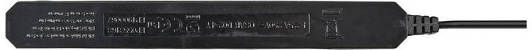 Produktbild: Sygonix SY-5806880 Steckdosenleiste 4fach Schwarz Eurostecker 1St.