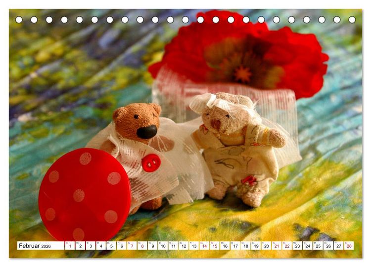 Produktbild: Die kleine Welt der Teddyb&auml;rchen (Tischkalender 2026 DIN A5 quer), CALVENDO Monatskalender