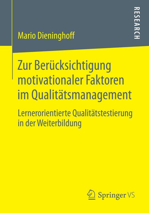 Produktbild: Zur Ber&uuml;cksichtigung motivationaler Faktoren im Qualit&auml;tsmanagement