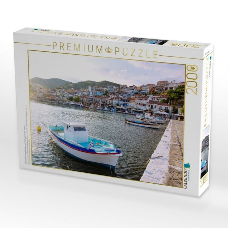Produktbild: CALVENDO Puzzle Abendstimmung im Hafen von Pythagorion auf Samos | 2000 Teile Lege-Gr&ouml;&szlig;e 90x67cm Foto-Puzzle f&uuml;r gl&uuml;ckliche Stunden