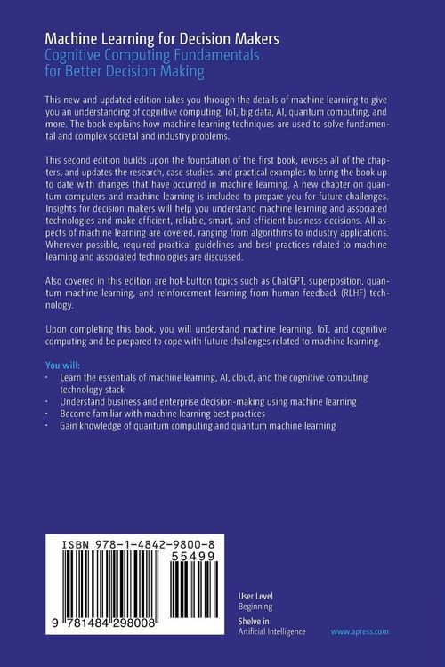 Produktbild: Machine Learning for Decision Makers