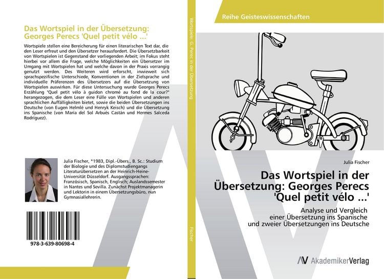 Produktbild: Das Wortspiel in der &Uuml;bersetzung: Georges Perecs 'Quel petit v&eacute;lo ...'