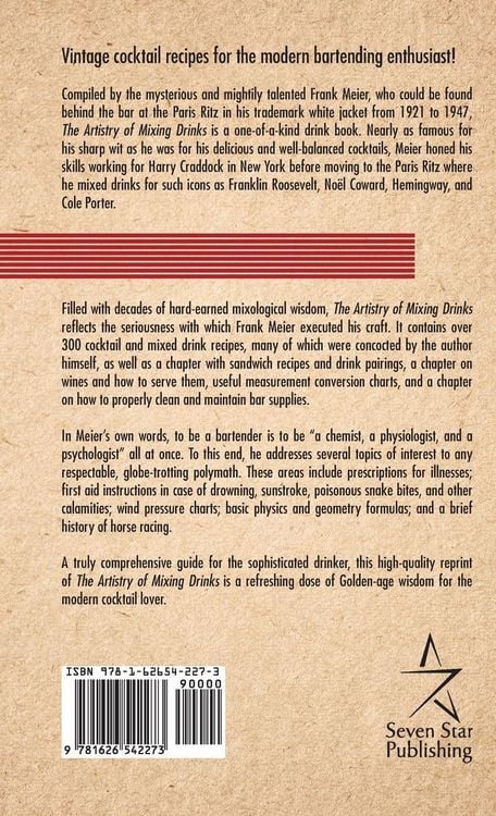 Produktbild: The Artistry Of Mixing Drinks (1934)
