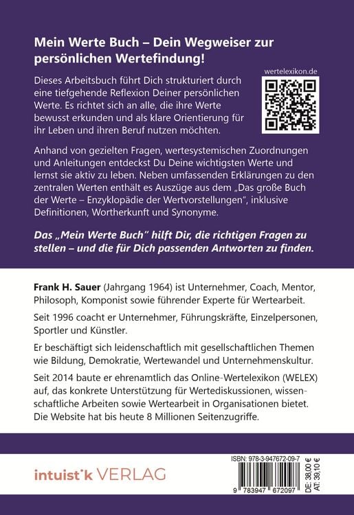 Produktbild: Mein Werte Buch