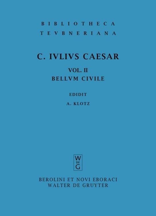 Produktbild: Commentarii belli civilis