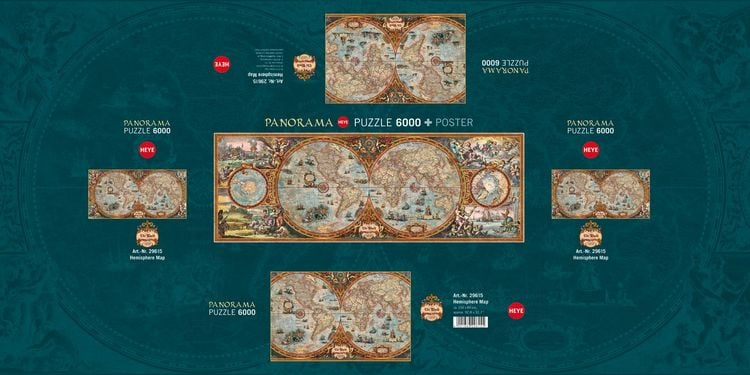 Produktbild: Hemisphere Map Puzzle