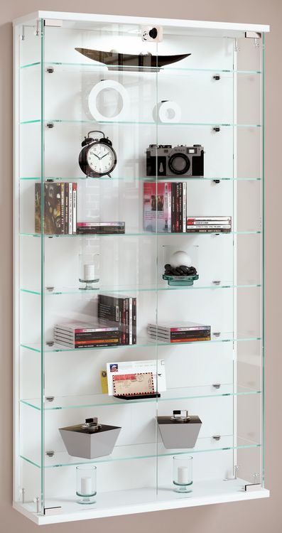 Produktbild: Wandvitrine H&auml;ngevitrine Glasvitrine Relas L