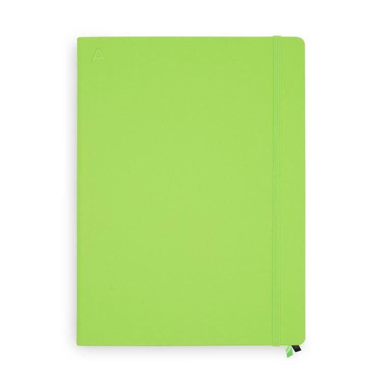 Produktbild: Notizbuch A4 Hardcover Kiwi Green Punktiert, 192 Seiten