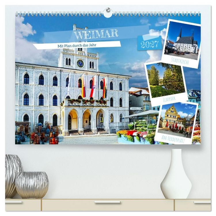 Produktbild: Weimar - Mit Plan durch das Jahr (hochwertiger Premium Wandkalender 2027 DIN A2 quer), Kunstdruck in Hochglanz