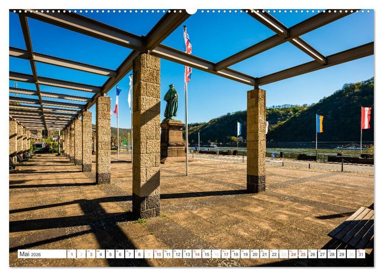 Produktbild: Kaub - Romantische Stadt am Rhein (Wandkalender 2026 DIN A2 quer), CALVENDO Monatskalender