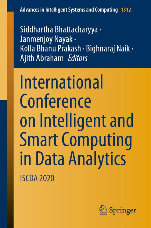Produktbild: International Conference on Intelligent and Smart Computing in Data Analytics