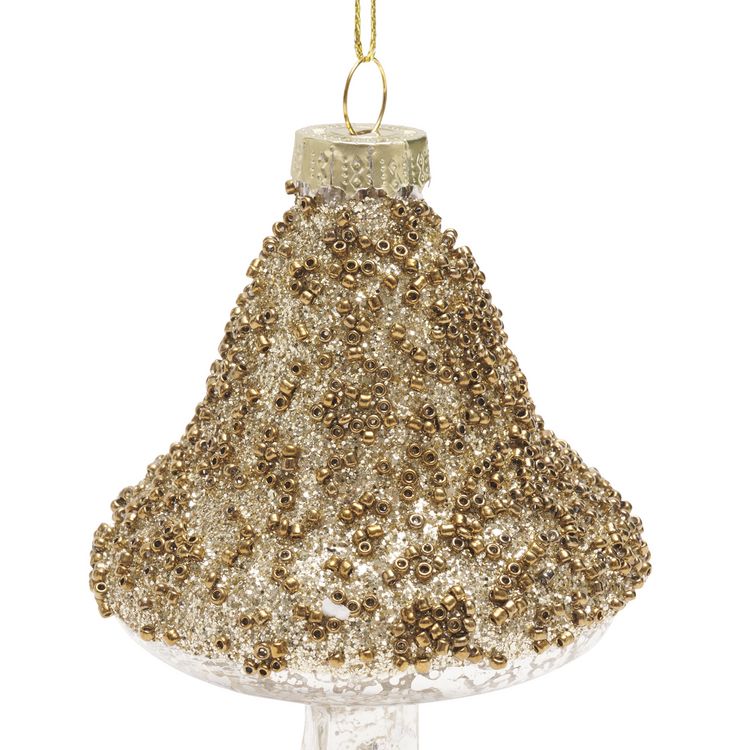 Produktbild: Glasanh&auml;nger "Pilz", gold