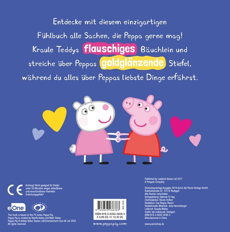 Produktbild: Peppa Pig: Peppa mag… - Ein einzigartiges Fühlbuch