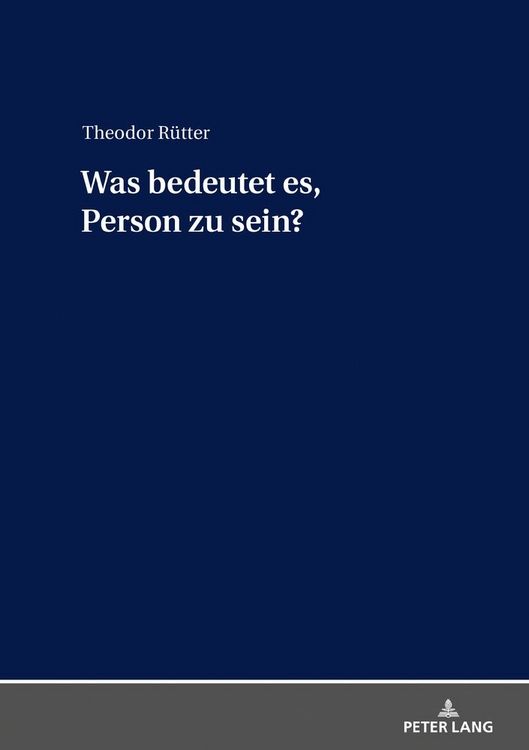 Produktbild: Was bedeutet es, Person zu sein?
