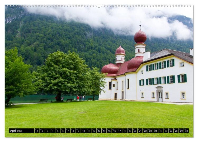 Produktbild: St. Bartholom&auml; und der K&ouml;nigssee (hochwertiger Premium Wandkalender 2026 DIN A2 quer), Kunstdruck in Hochglanz