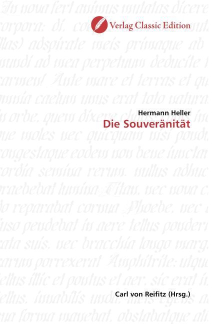Produktbild: Heller, H: Die Souver&auml;nit&auml;t