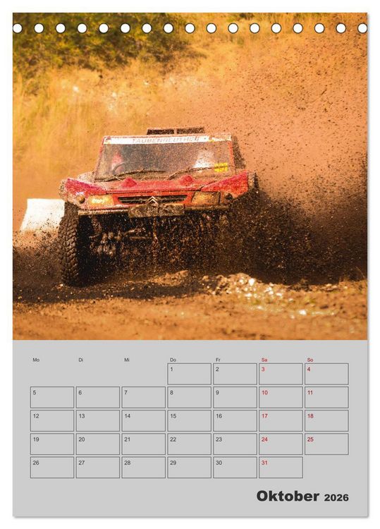 Produktbild: RALLYE RAID - Saison Planer (Tischkalender 2026 DIN A5 hoch), CALVENDO Monatskalender