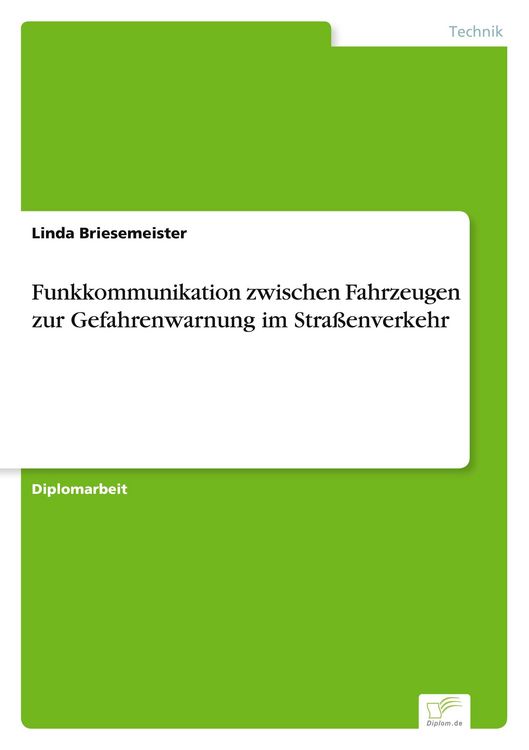 Produktbild: Funkkommunikation zwischen Fahrzeugen zur Gefahrenwarnung im Stra&szlig;enverkehr