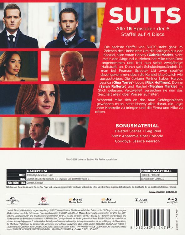 Suits Season [4 BRs] als Blu-ray kaufen