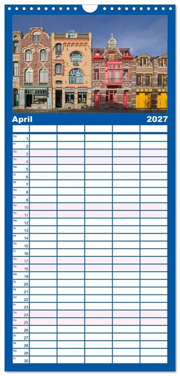 Produktbild: Familienplaner 2027 - Venlo mit 5 Spalten (Wandkalender, 21 x 45 cm) CALVENDO