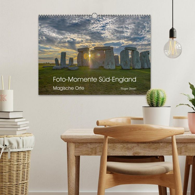 Produktbild: Foto-Momente S&uuml;d-England - Magische Orte (Wandkalender 2026 DIN A3 quer), CALVENDO Monatskalender