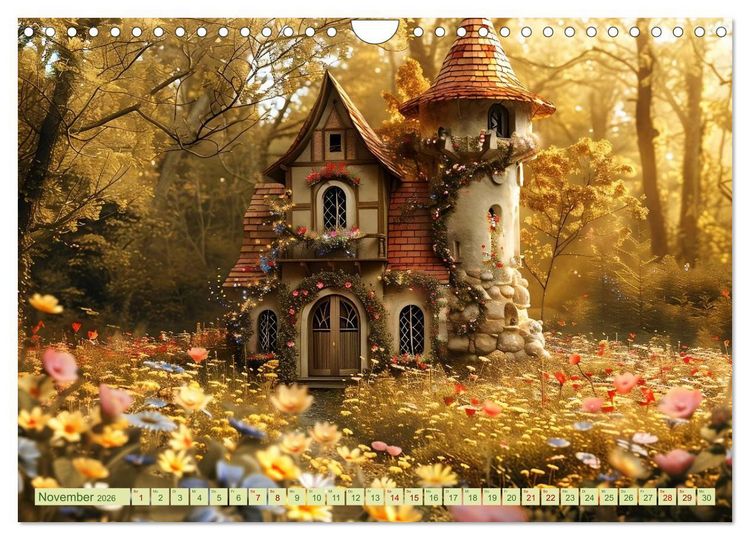 Produktbild: Das kleine H&auml;uschen im Wald (Wandkalender 2026 DIN A4 quer), CALVENDO Monatskalender