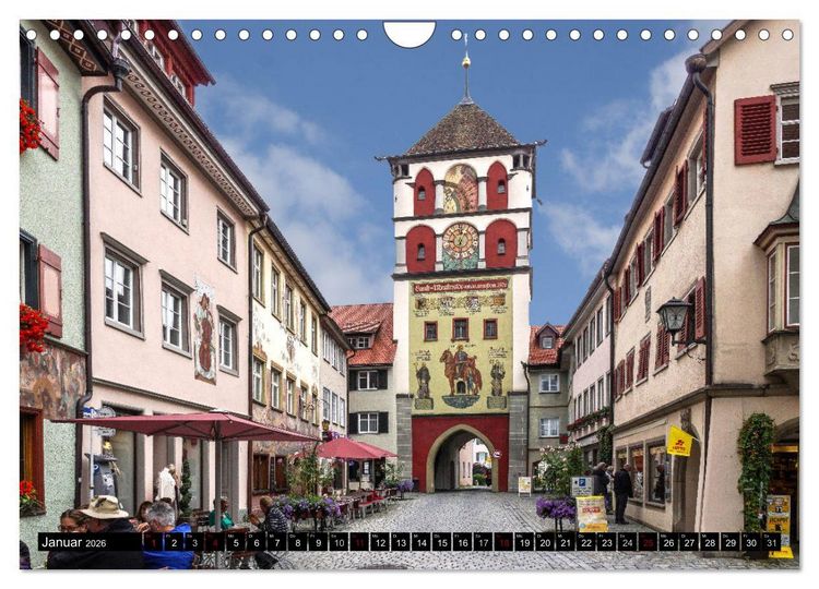 Produktbild: Das Allg&auml;u - Seine malerischen Altst&auml;dte (Wandkalender 2026 DIN A4 quer), CALVENDO Monatskalender