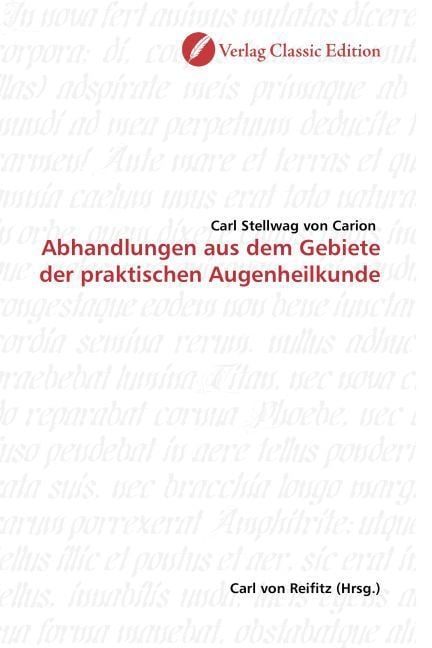 Produktbild: Stellwag von Carion, C: Abhandlungen aus dem Gebiete der pra