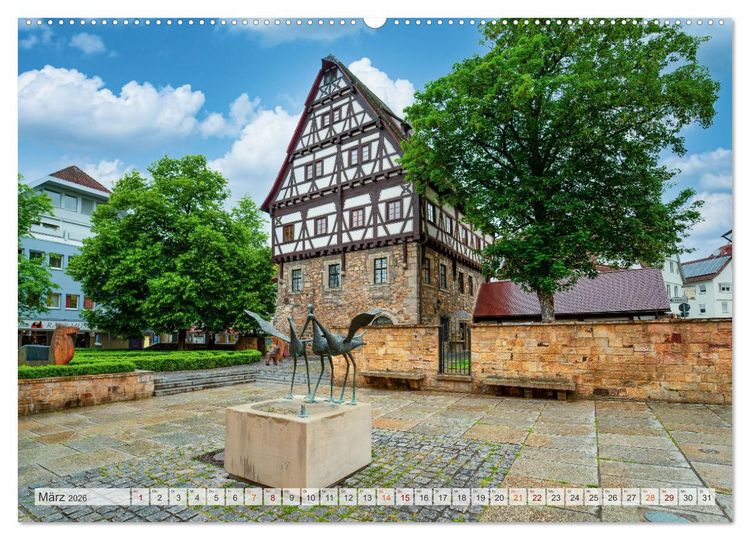 Produktbild: G&ouml;ppingen Impressionen (Wandkalender 2026 DIN A2 quer), CALVENDO Monatskalender