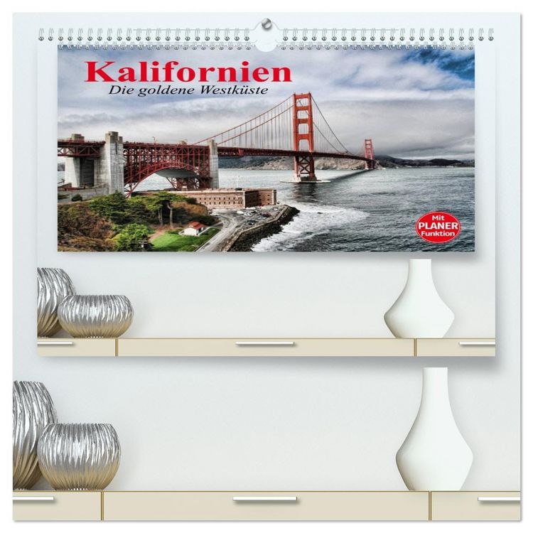 Produktbild: Kalifornien. Die goldene Westk&uuml;ste (hochwertiger Premium Wandkalender 2026 DIN A2 quer), Kunstdruck in Hochglanz