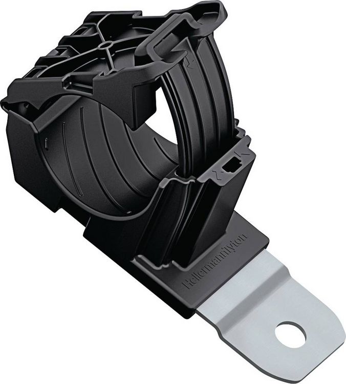 Produktbild: HellermannTyton RCC180LM12-PA66HIRHSUV/ST Befestigungselement schraubbar 151-01482 B&uuml;ndel-&Oslash;-Bereich 19.40 bis 36 mm schlagz&auml;h, hitzestabilisiert,