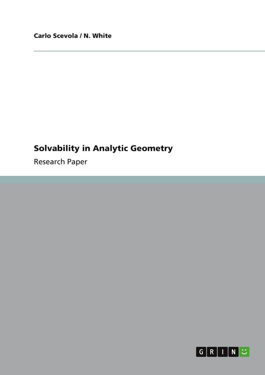 Produktbild: Solvability in Analytic Geometry