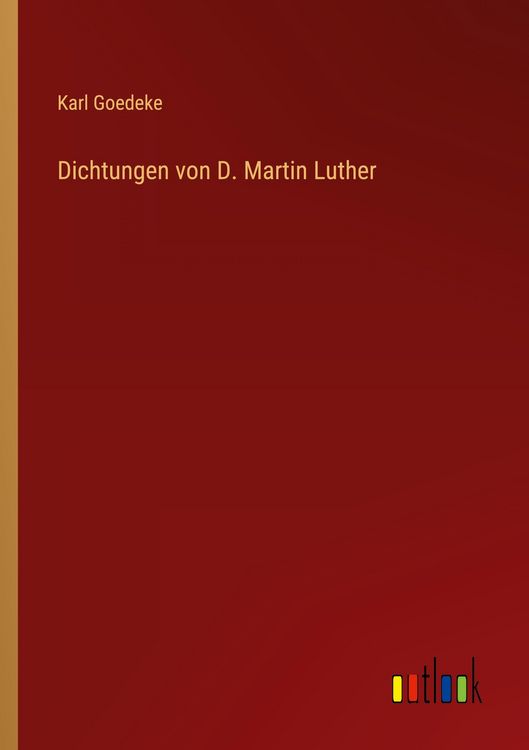 Produktbild: Dichtungen von D. Martin Luther