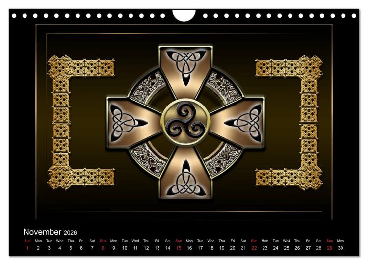 Produktbild: Celtic Symbols (Wall Calendar 2026 DIN A4 landscape), CALVENDO 12 Month Wall Calendar