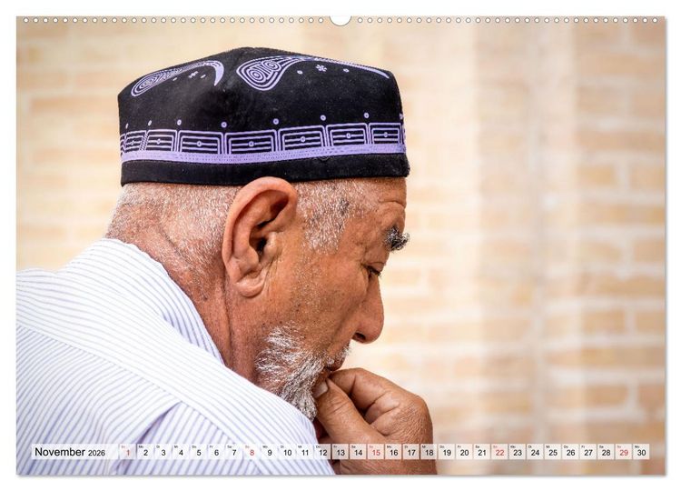 Produktbild: Menschen in Usbekistan (hochwertiger Premium Wandkalender 2026 DIN A2 quer), Kunstdruck in Hochglanz