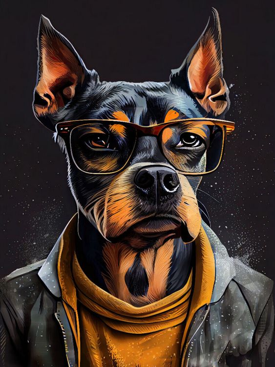 Produktbild: CALVENDO Puzzle Hund Shadow | 1000 Teile Lege-Gr&ouml;&szlig;e 64x48cm Foto-Puzzle f&uuml;r gl&uuml;ckliche Stunden