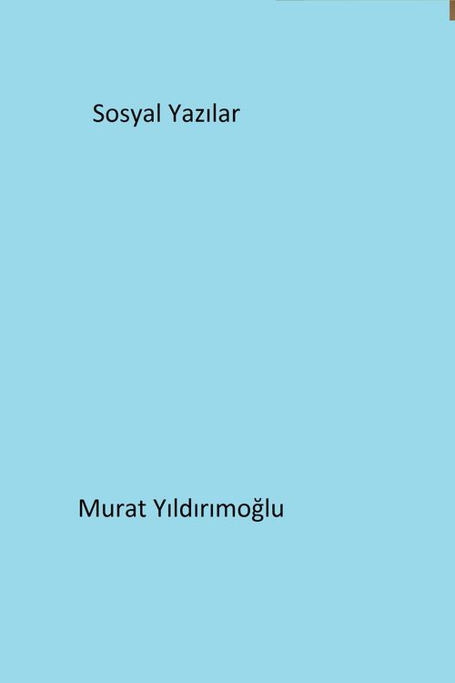 Produktbild: Sosyal Yazilar