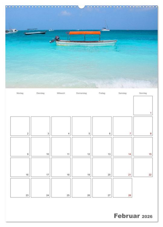 Produktbild: Sansibar - Traumreiseziel (Wandkalender 2026 DIN A2 hoch), CALVENDO Monatskalender