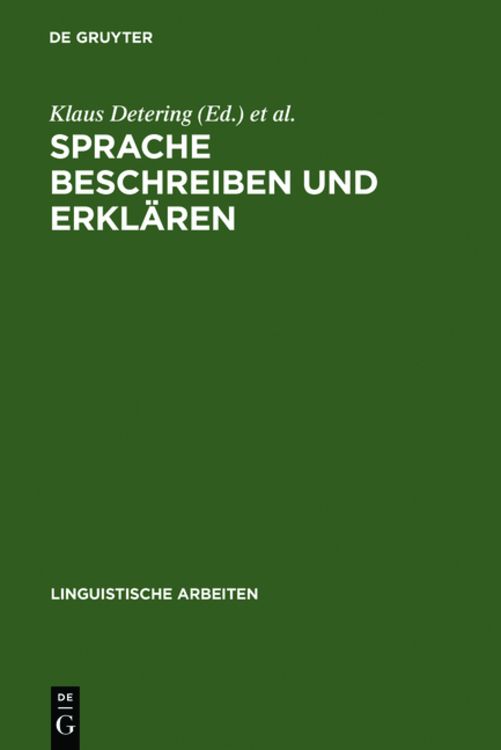 Produktbild: Sprache beschreiben und erkl&auml;ren