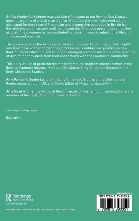 Produktbild: British Froebelian Women from the Mid-Nineteenth to the Twenty-First Century