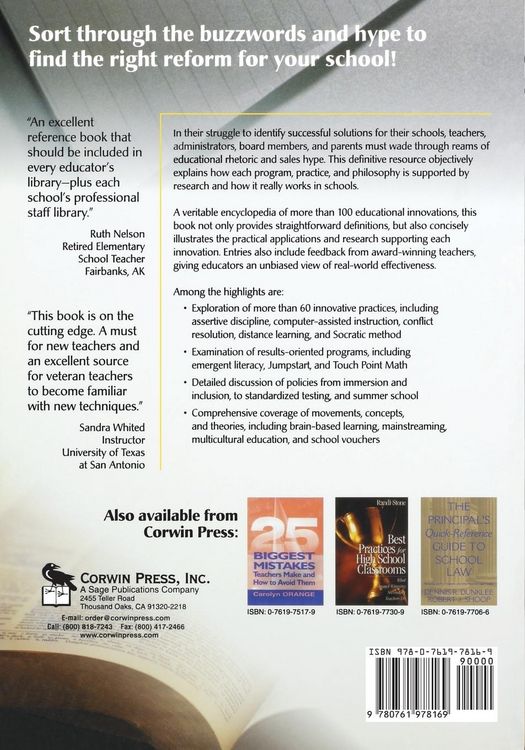 Produktbild: The Quick Reference Guide to Educational Innovations