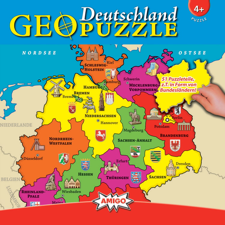 Produktbild: Geo Puzzle - Deutschland. 51 Teile